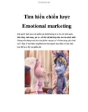 Tìm hiểu chiến lược Emotional marketing