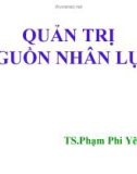 Bài giảng Quản trị nguồn nhân lực: Bài 1 - TS Phạm Phi Yên