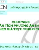 PHÂN TÍCH PHƯƠNG ÁN ĐẦU TƯ THEO GIÁ TRỊ TUƠNG ĐƯƠNG