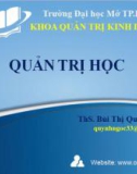 Bài giảng Quản trị học: Chương 9 - Bùi Thị Quỳnh Ngọc