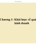 Bài giảng Quản trị kinh doanh: Chương 1 - ThS. Lê Văn Hòa