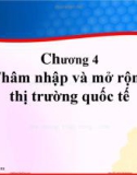 Bài giảng Marketing quốc tế: Chương 4 - MBA. Trần Việt Dũng