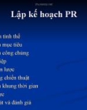 Lập kế hoạch PR