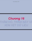 Chương 16 - THĂM DÒ, TRÌNH BÀY VÀ XEM XÉT DỮ LIỆU