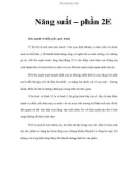 Năng suất – phần 2E