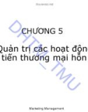 Bài giảng Quản trị maketing 2 - Chương 5: Quản trị các hoạt động xúc tiến thương mại hỗn hợp