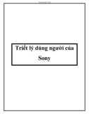 Triết lý dùng người của Sony