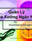 Bài giảng Quản lý nhà xưởng ngăn nắp