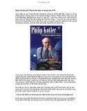 Nghe chuyên gia Philip Kotler bàn về quảng cáo & PR