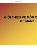 Giới thiệu về môn quản trị marketing