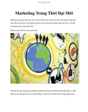 Marketing Trong Thời Đại Mới