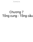 Bài giảng Kinh tế học vĩ mô - Chương 7: Tổng cung - Tổng cầu