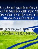 Tiểu luận đề tài Vấn đề nghèo đói và chính sách xóa đói giảm nghèo của Việt Nam hiện nay