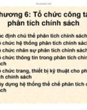 Bài giảngTổ chức công tác phân tích chính sách